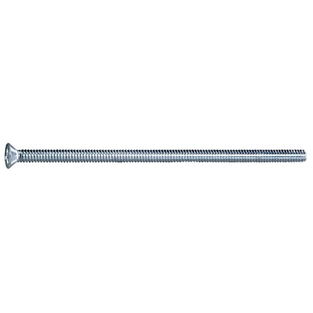 Midwest Fastener #10-24 x 4-1/2 in Phillips Flat Machine Screw, Zinc Plated Steel, 50 PK 54690